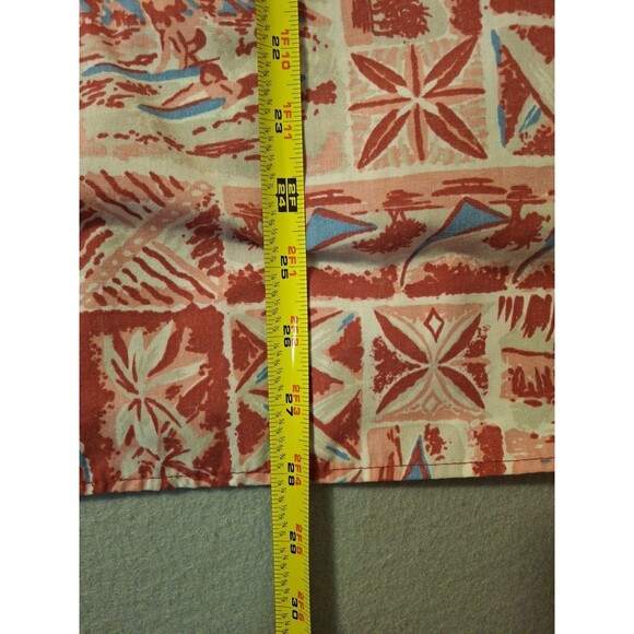 Reyn Spooner Shirt Men’s M Nautical Sailboats Palm Trees Hawaiian Red Blue Sails - Picture 5 of 6